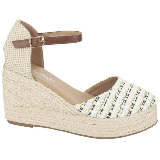 Alpargatas Chalada Mujer Dijon-5 Blanco Casual Sandalias Plataforma Chalada