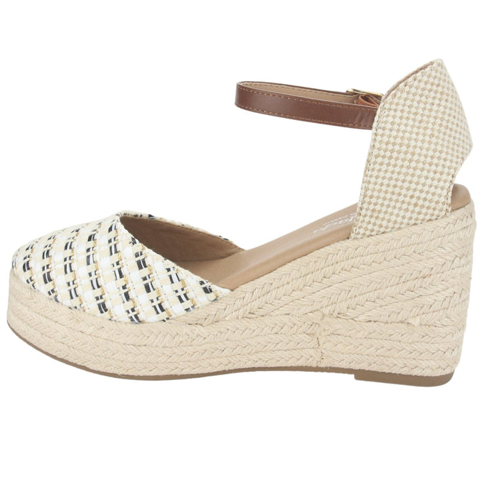 Alpargatas Chalada Mujer Dijon-5 Blanco Casual Sandalias Plataforma Chalada