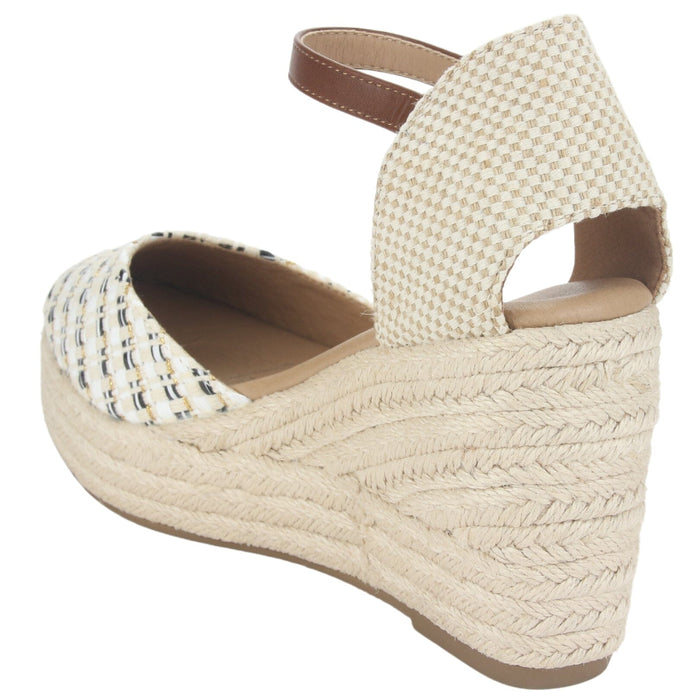 Alpargatas Chalada Mujer Dijon-5 Blanco Casual Sandalias Plataforma Chalada