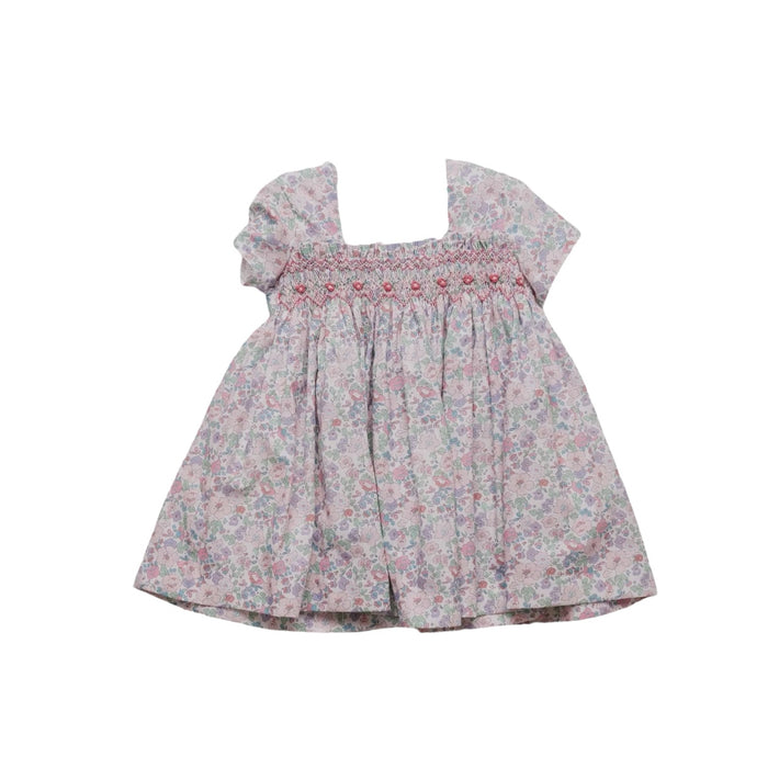 Amal Liberty Baby Girl Handsmocked Floral Dress
