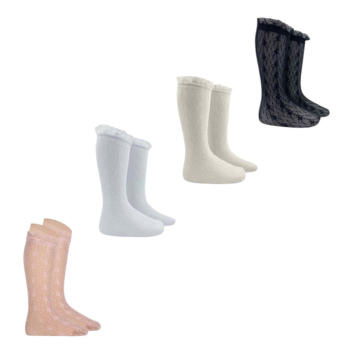 Anastasia Knee High Lace Socks
