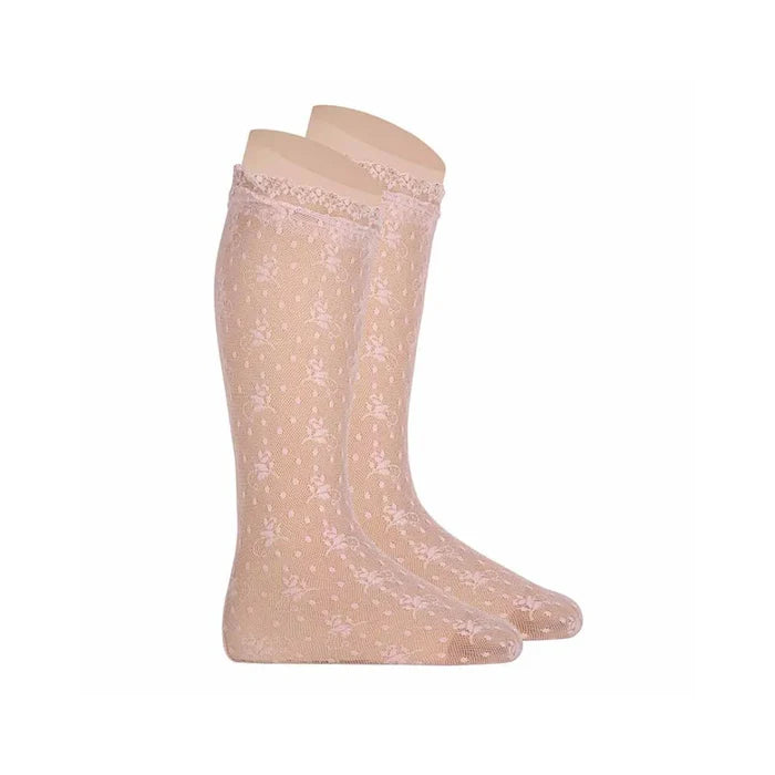 Anastasia Knee High Lace Socks