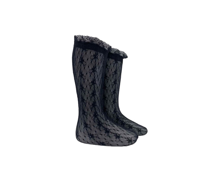 Anastasia Knee High Lace Socks