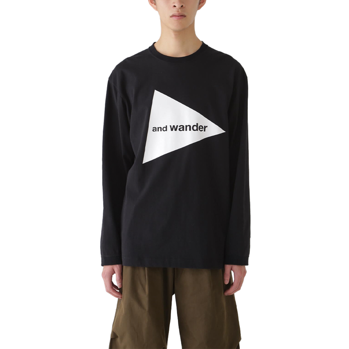 and wander logo LS Tee