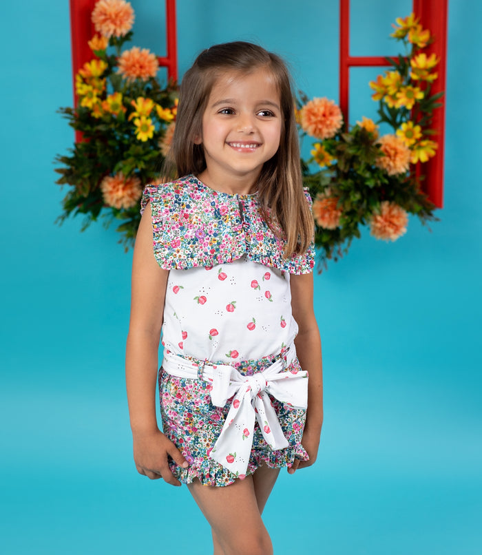 Andres Apples Girl 2-piece Shorts Set