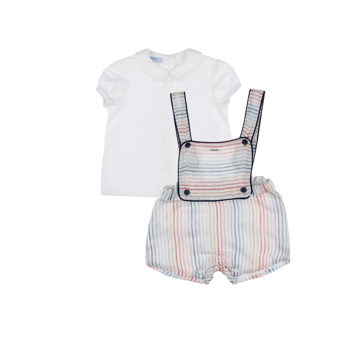 Andres Colorful Baby Boy 2-piece Romper Set