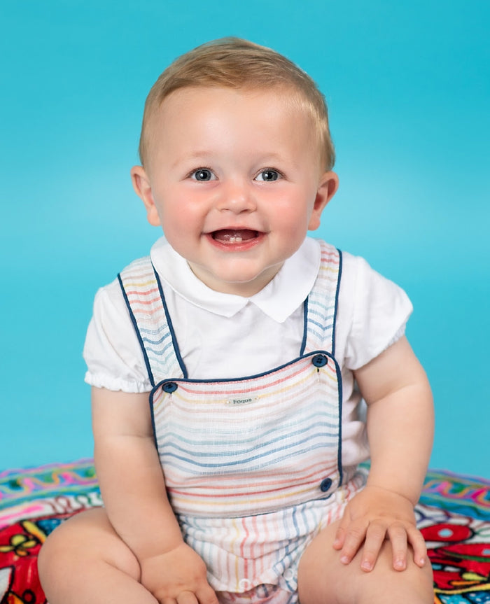 Andres Colorful Baby Boy 2-piece Romper Set