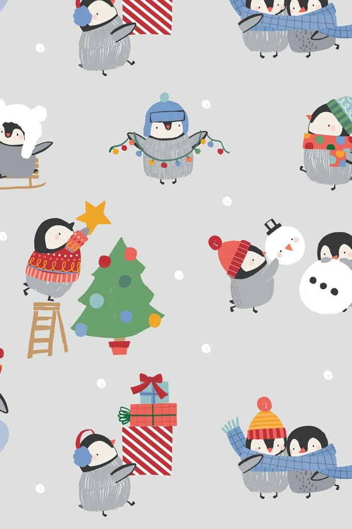 Angel Dear - 2 Way Zipper Footie - Holiday Penguins