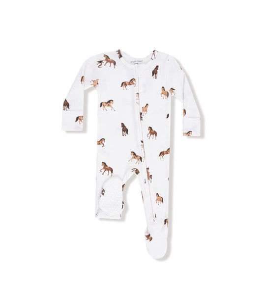 Angel Dear - 2 Way Zipper Footie - Mini Horses