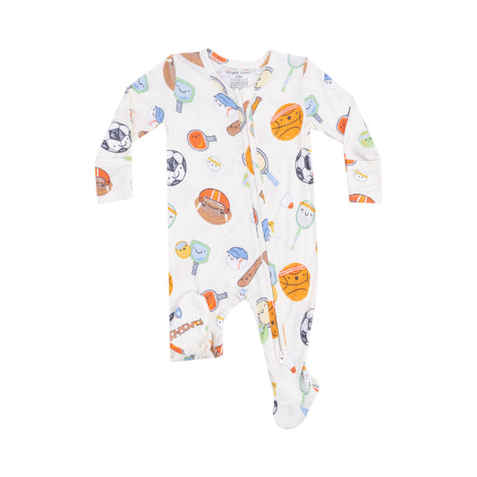 Angel Dear - 2 Way Zipper Footie - Sports Ball Friends