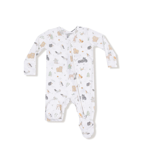 Angel Dear - 2 Way Zipper Footie - Woodland Babies