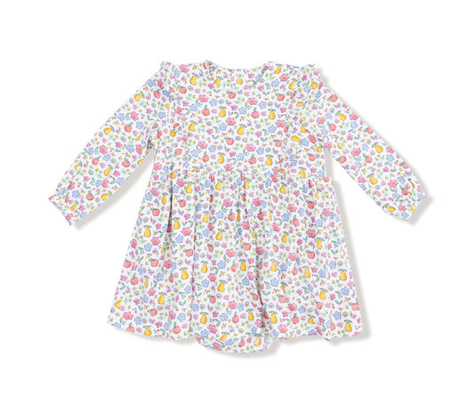 Angel Dear - Ruffle Bodysuit - Fall Fruit Floral
