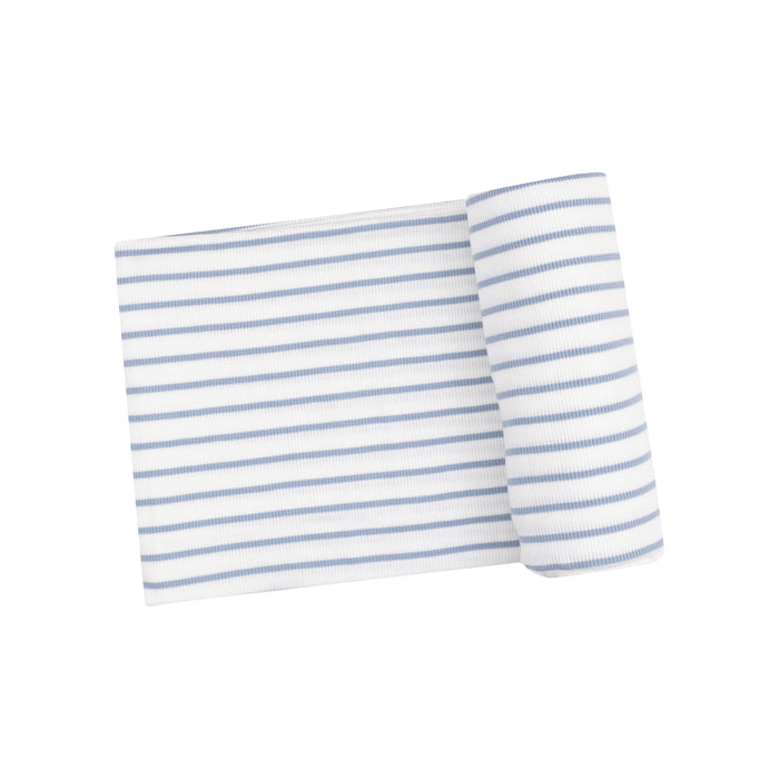 Angel Dear - Swaddle - French Dusty Blue Stripe
