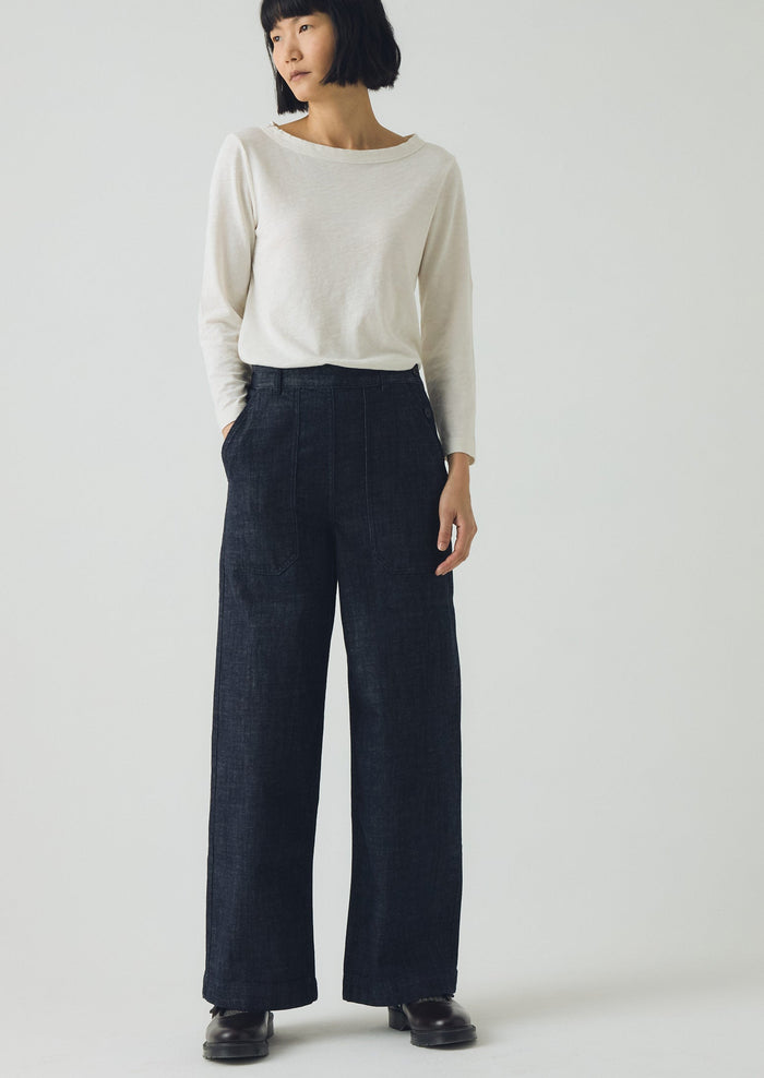 Annie Organic Denim Full Length Jeans | Indigo