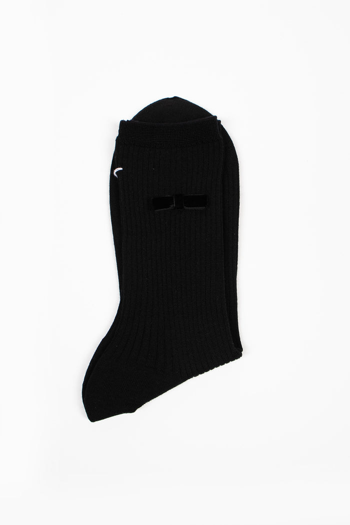 ANP-129 Ribbon Socks Black