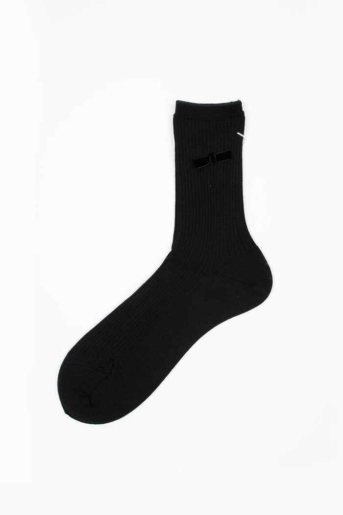 ANP-129 Ribbon Socks Black