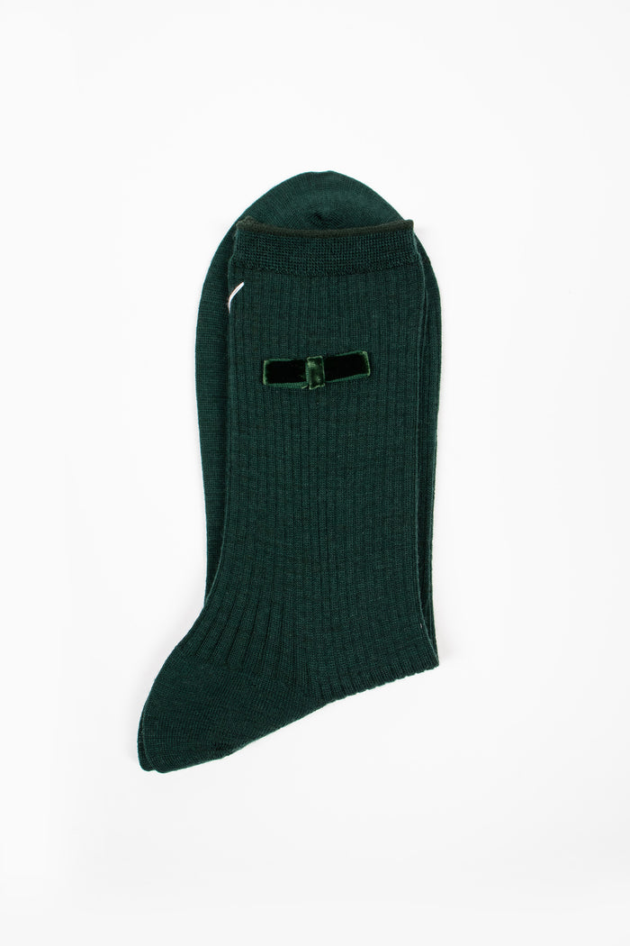 ANP-129 Ribbon Socks Green