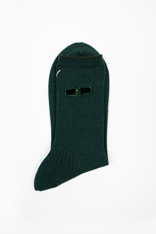 ANP-129 Ribbon Socks Green
