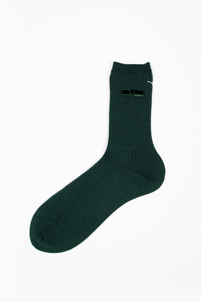 ANP-129 Ribbon Socks Green