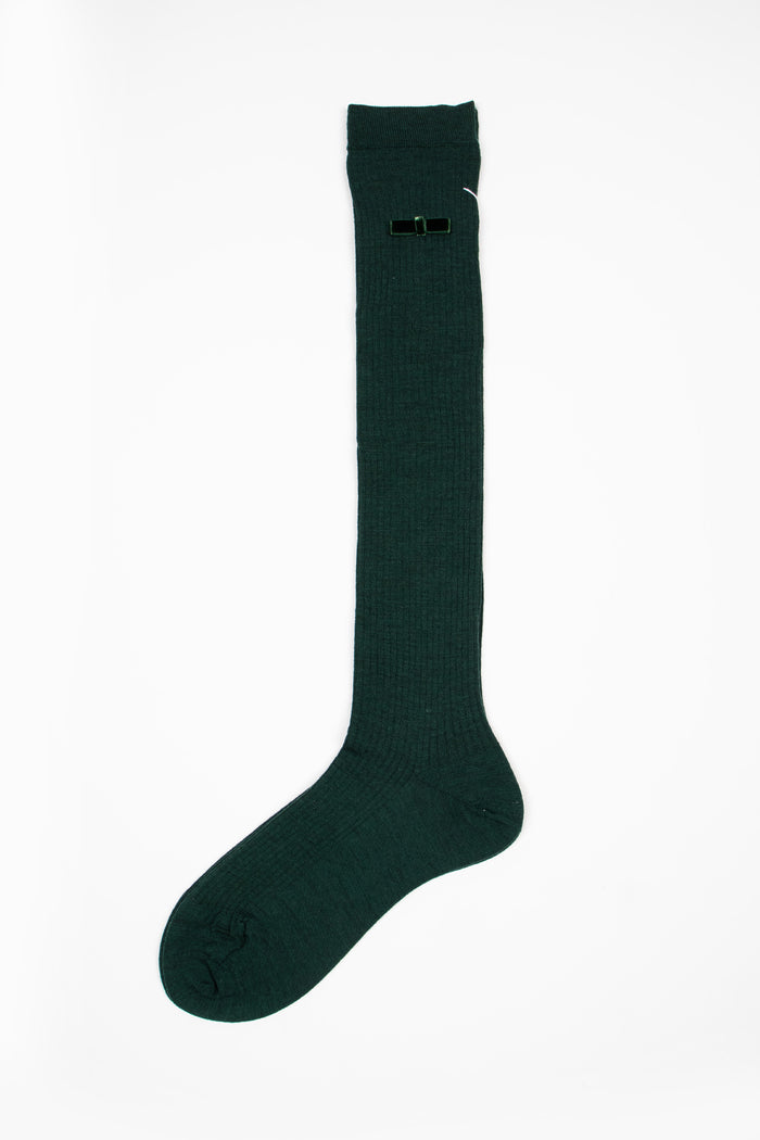 ANP-129HS Ribbon Knee Socks Green