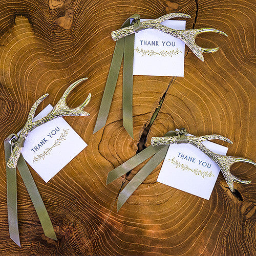 Antler Bottle Opener Wedding Party Favor (Pack of 6)