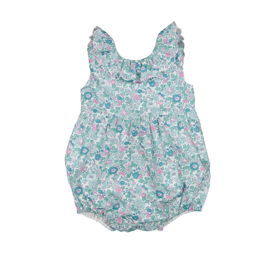 Aqua Liberty Betsey Girl Romper