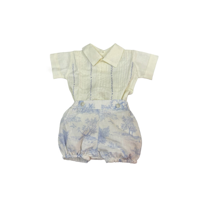 Arabella Toile Light Blue Boy 2-PC set