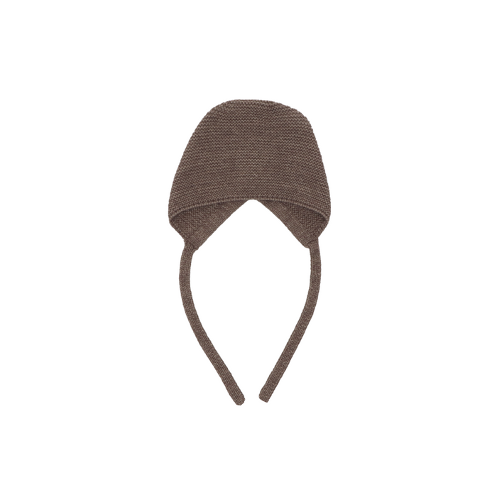 Ariel Brown Knitted Bonnet