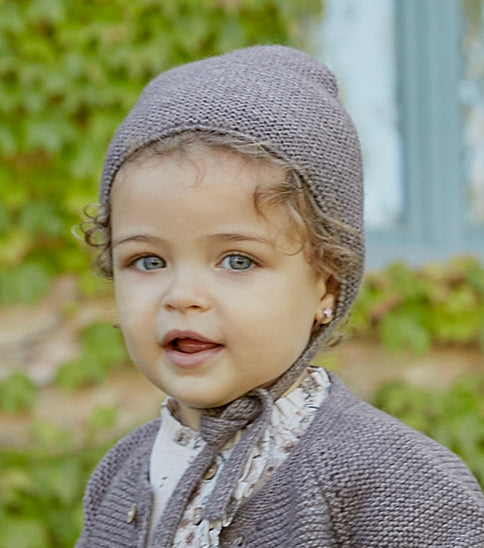 Ariel Brown Knitted Bonnet