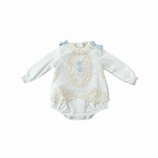 Arthur Luxe Embroidered Romper