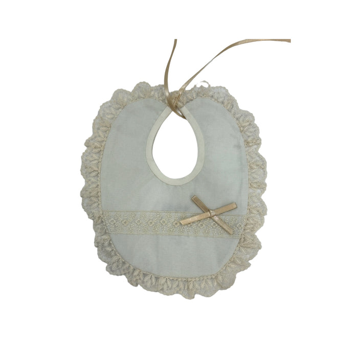 Arthur Pale Blue Lace Luxe Bib