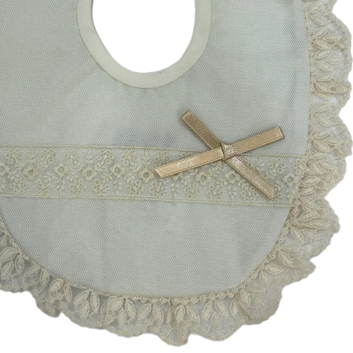 Arthur Pale Blue Lace Luxe Bib