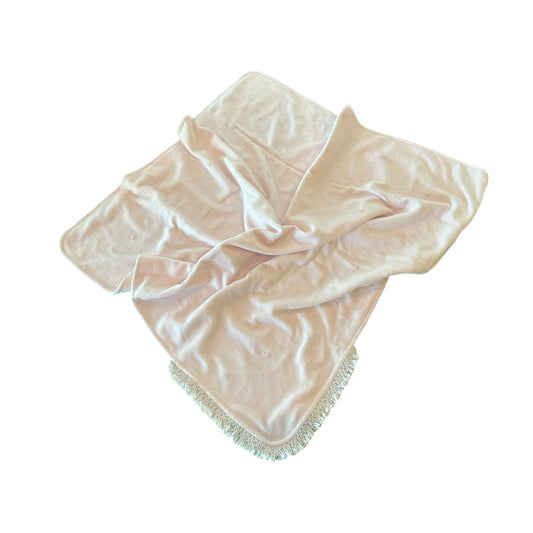 Astrid Light Pink Velour Blanket