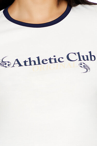 Athletic Club Ringer Baby Tee