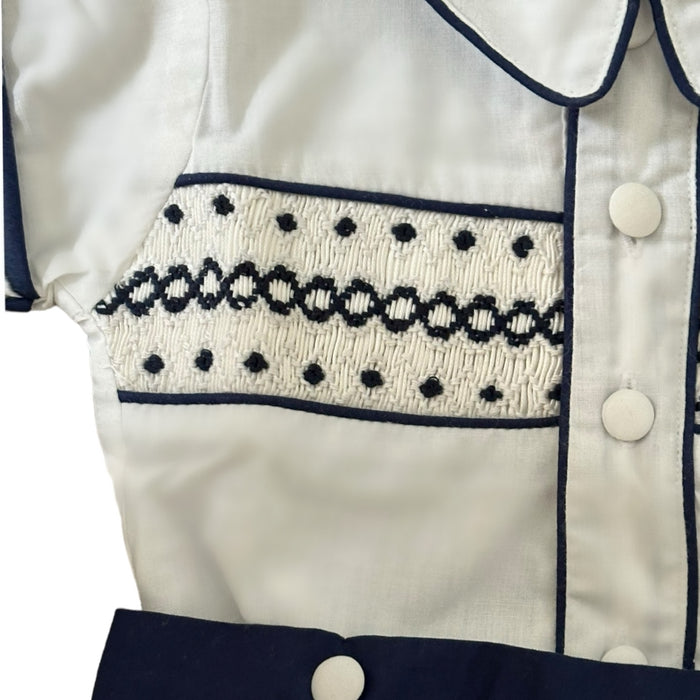 August Handsmocked Boy 2-Piece Set