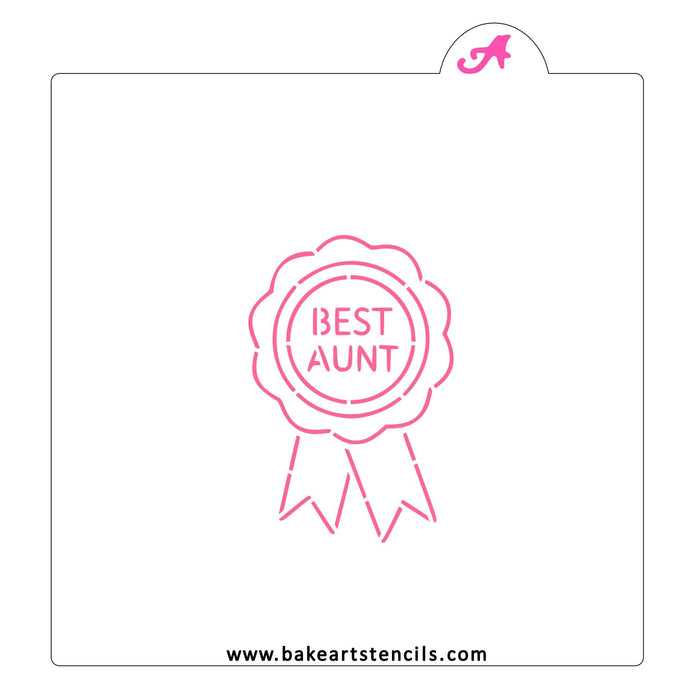 Aunt Ribbon PYO Stencil bakeartstencil