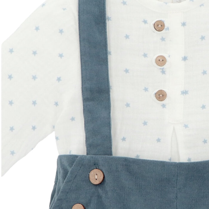 Azur Stars Boy Blue Romper