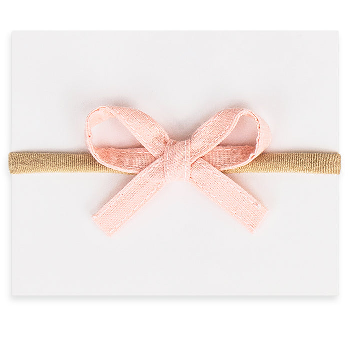 baby band mini ribbon - baby pink