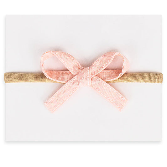 baby band mini ribbon - baby pink