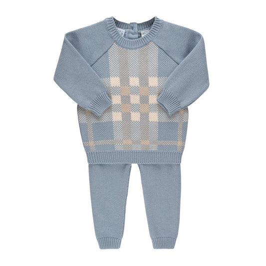 Baby Boys Plaid Sweater Set