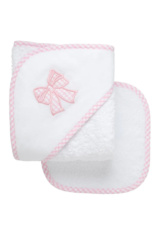 Baby Hooded Towel Set - Bow