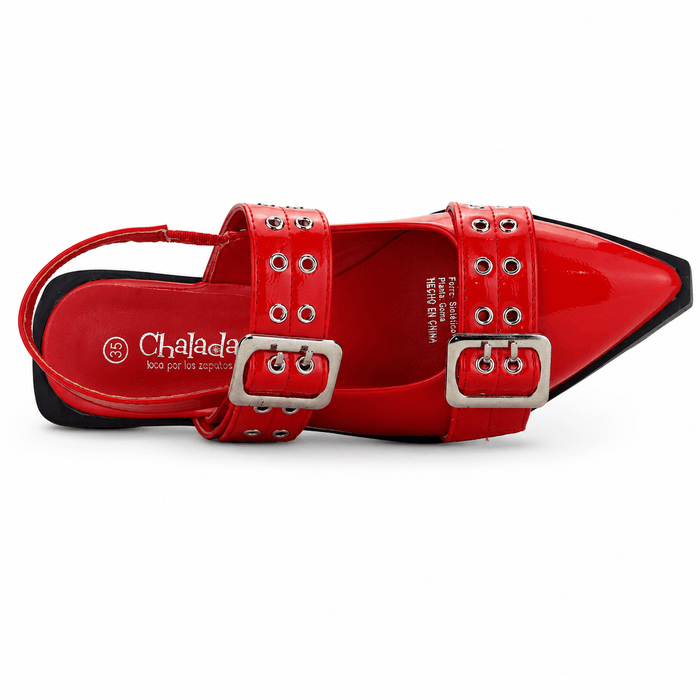 Ballerina Rojo Mujer Casual Chalada Slik Chalada
