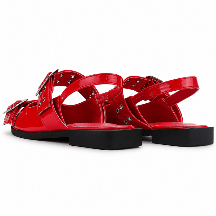 Ballerina Rojo Mujer Casual Chalada Slik Chalada