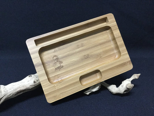 Bamboo Wood Afghan Hemp Tray