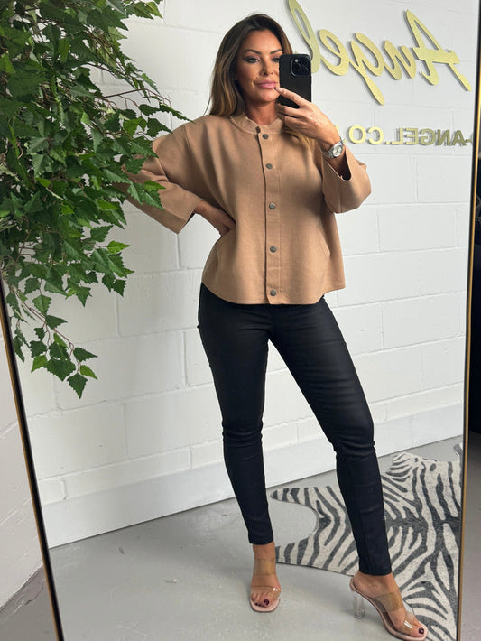 Baseball Style Cardigan (2 Colours)
