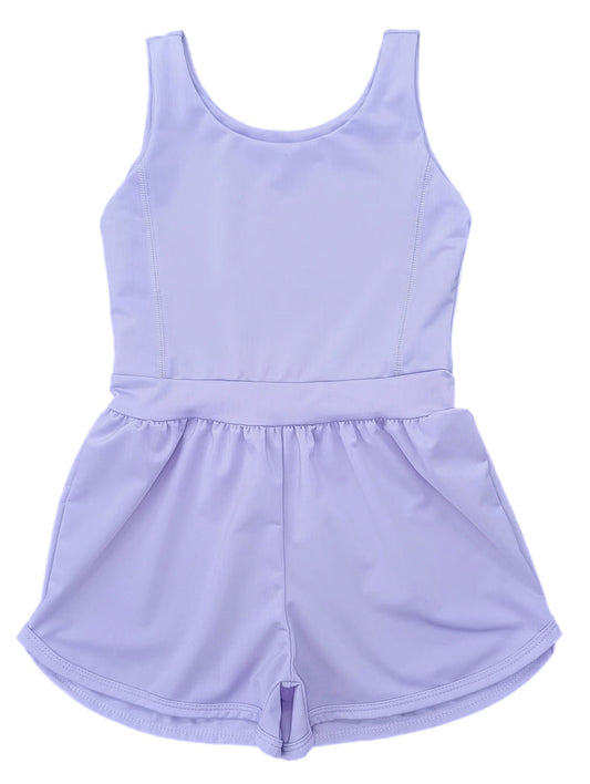 Be Elizabeth - Athleisure Romper - Lavender