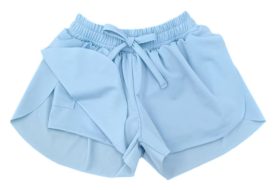 Be Elizabeth - Athletic Butterfly Shorts - Light Blue