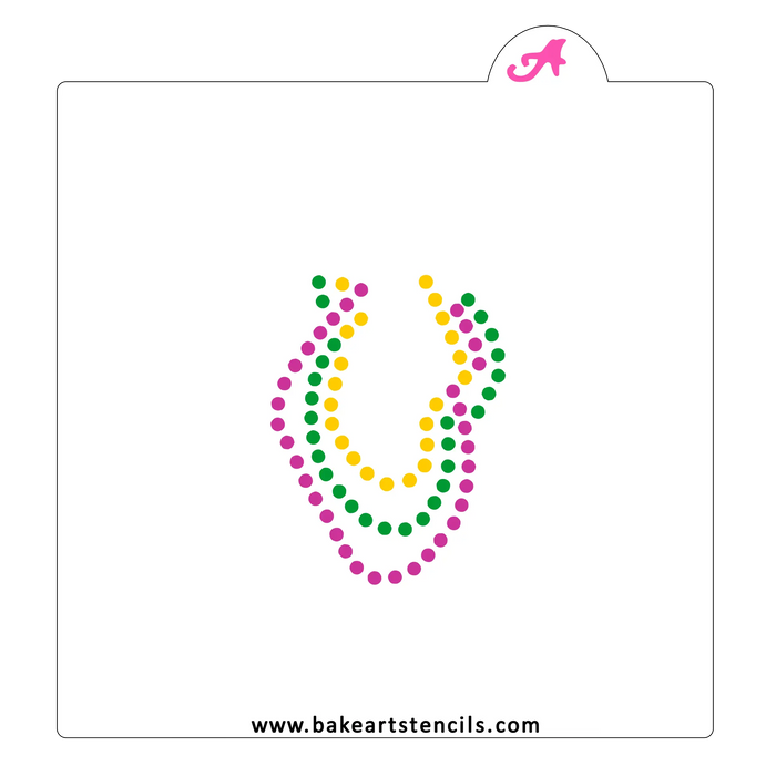 Bead Strands Stencil Set bakeartstencil