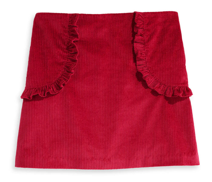 Bella Bliss - Peppa Skirt - Red Corduroy