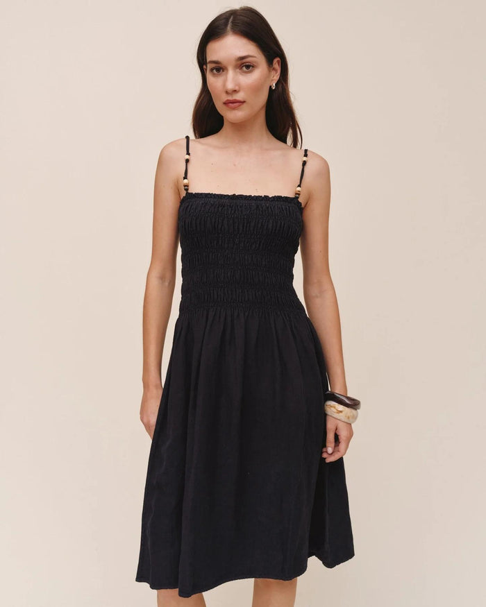 Bella Dahl Smocked Beaded Strap Dress